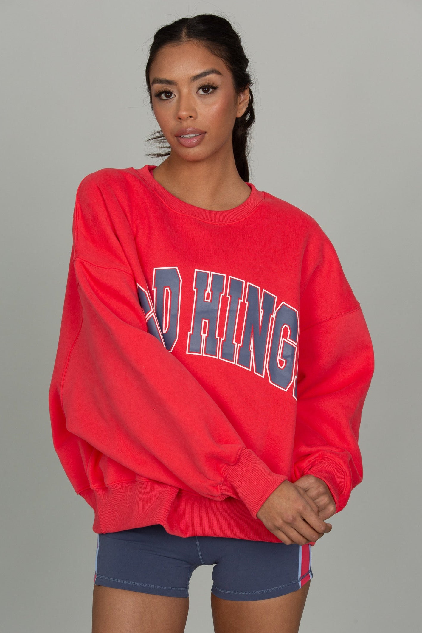 Azalea Storm GH Wide Arm Sweatshirt – Gold Hinge