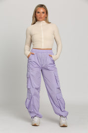 Shiny Purple Parachute Pants