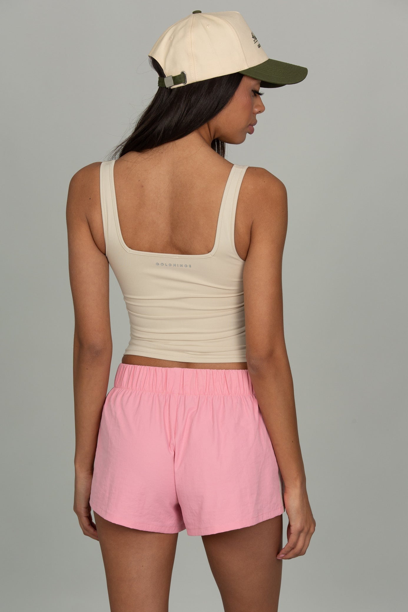 Light Pink ActiveEase Side Stripe Short