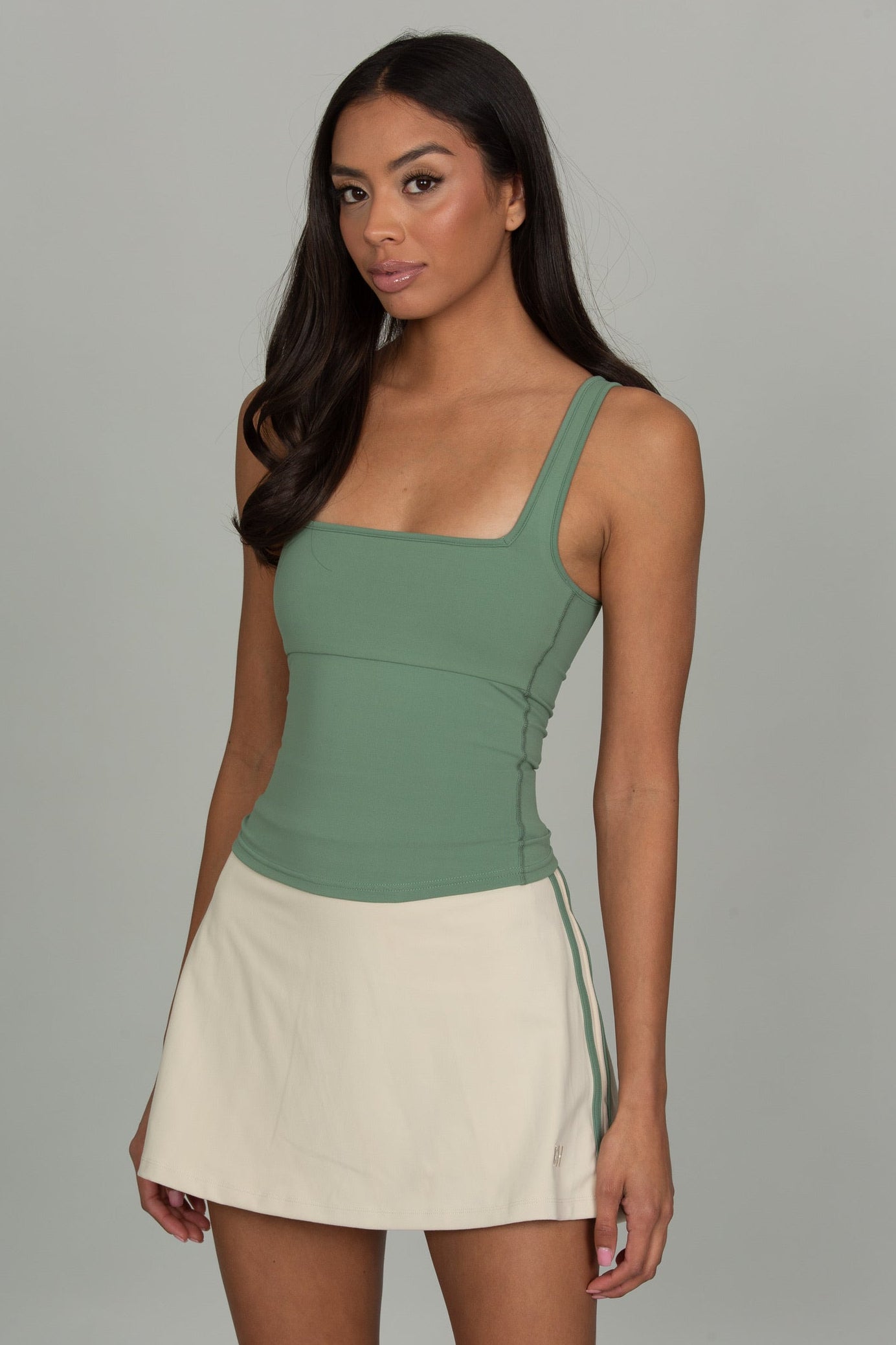 Birch Striped MotionCloud A-Line Skirt