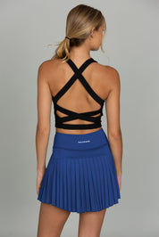 15" Mediterranean Blue Pleated Tennis Skirt