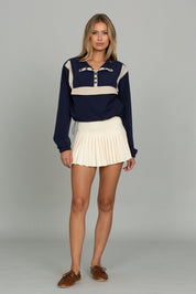 Vintage Navy AirGlyde Cropped Windbreaker
