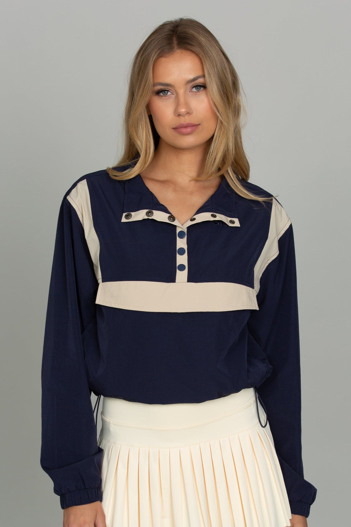 Vintage Navy AirGlyde Cropped Windbreaker