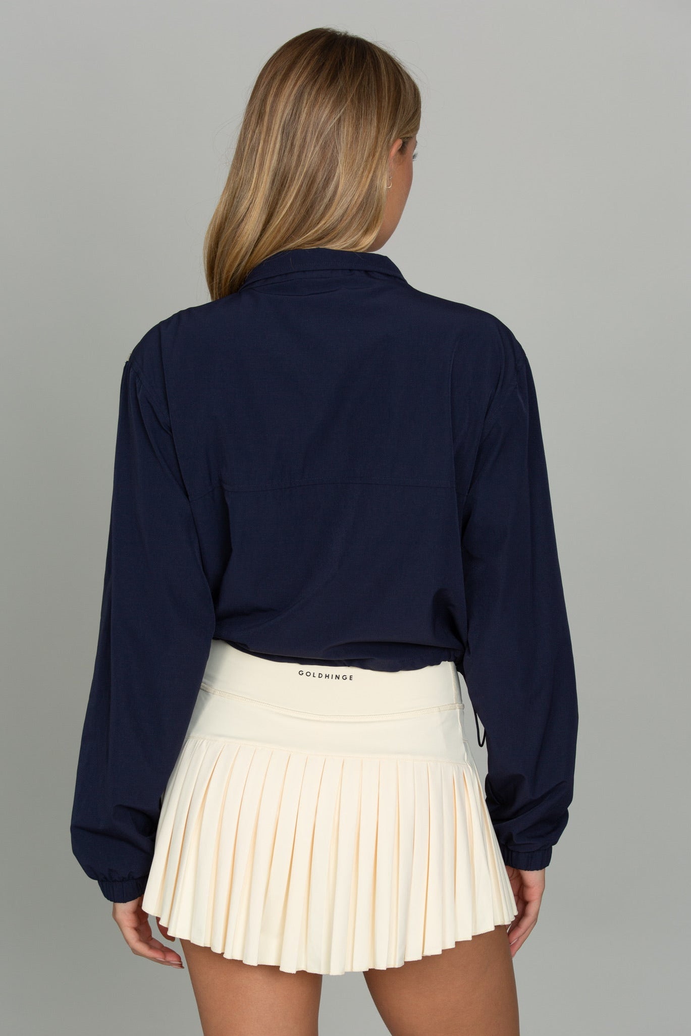 Vintage Navy AirGlyde Cropped Windbreaker