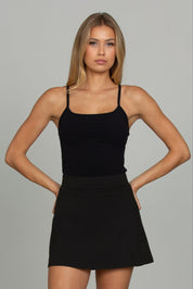 Black MotionCloud A-Line Skirt