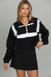 Black AirGlyde Cropped Windbreaker