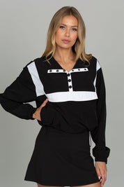 Black AirGlyde Cropped Windbreaker