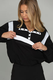 Black AirGlyde Cropped Windbreaker