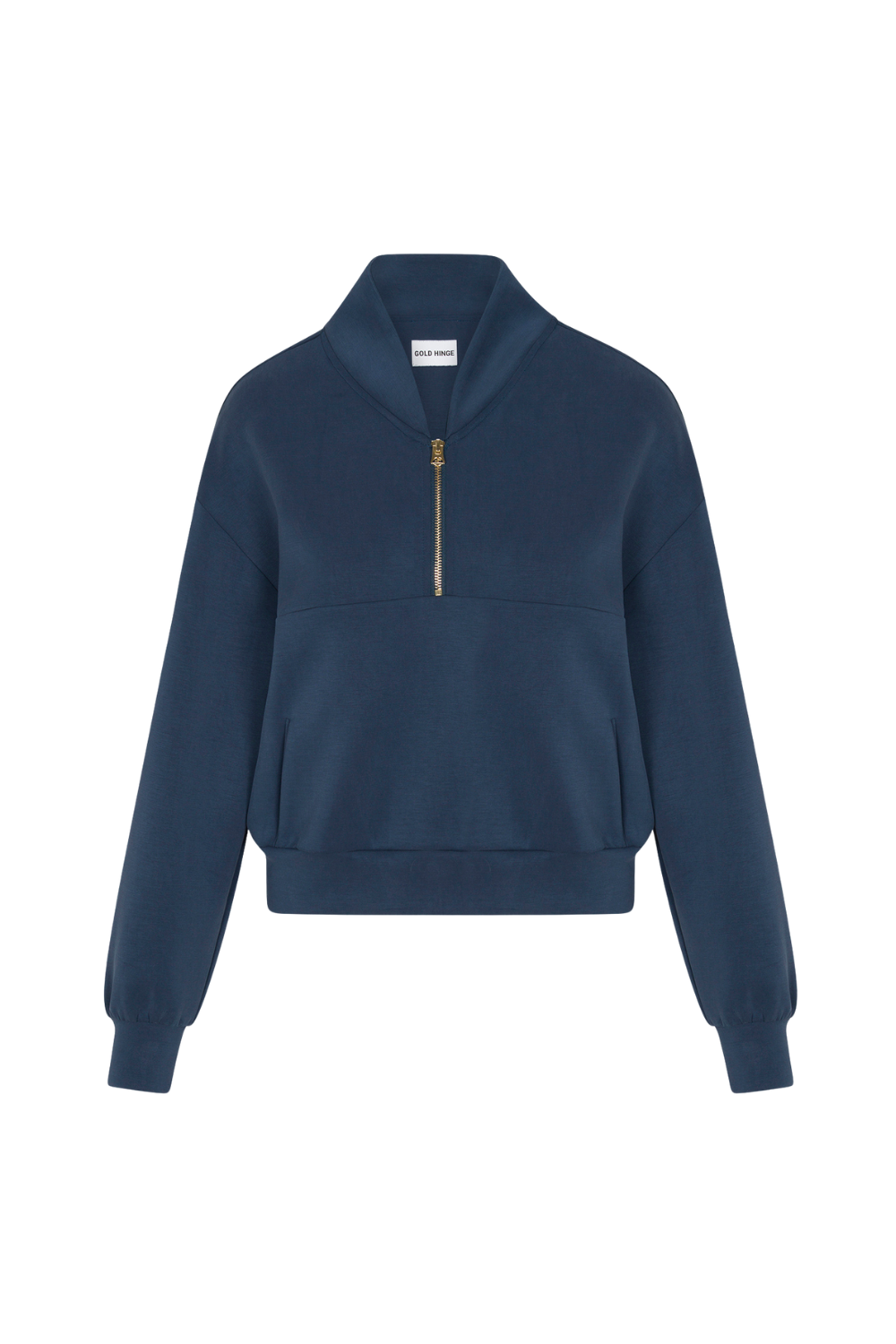 Stone Navy LuxeSoft Lounge Quarter Zip – Gold Hinge Stone Navy LuxeSoft Lounge Quarter Zip – Gold Hinge