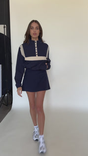 Vintage Navy AirGlyde Cropped Windbreaker [Pre-Order]