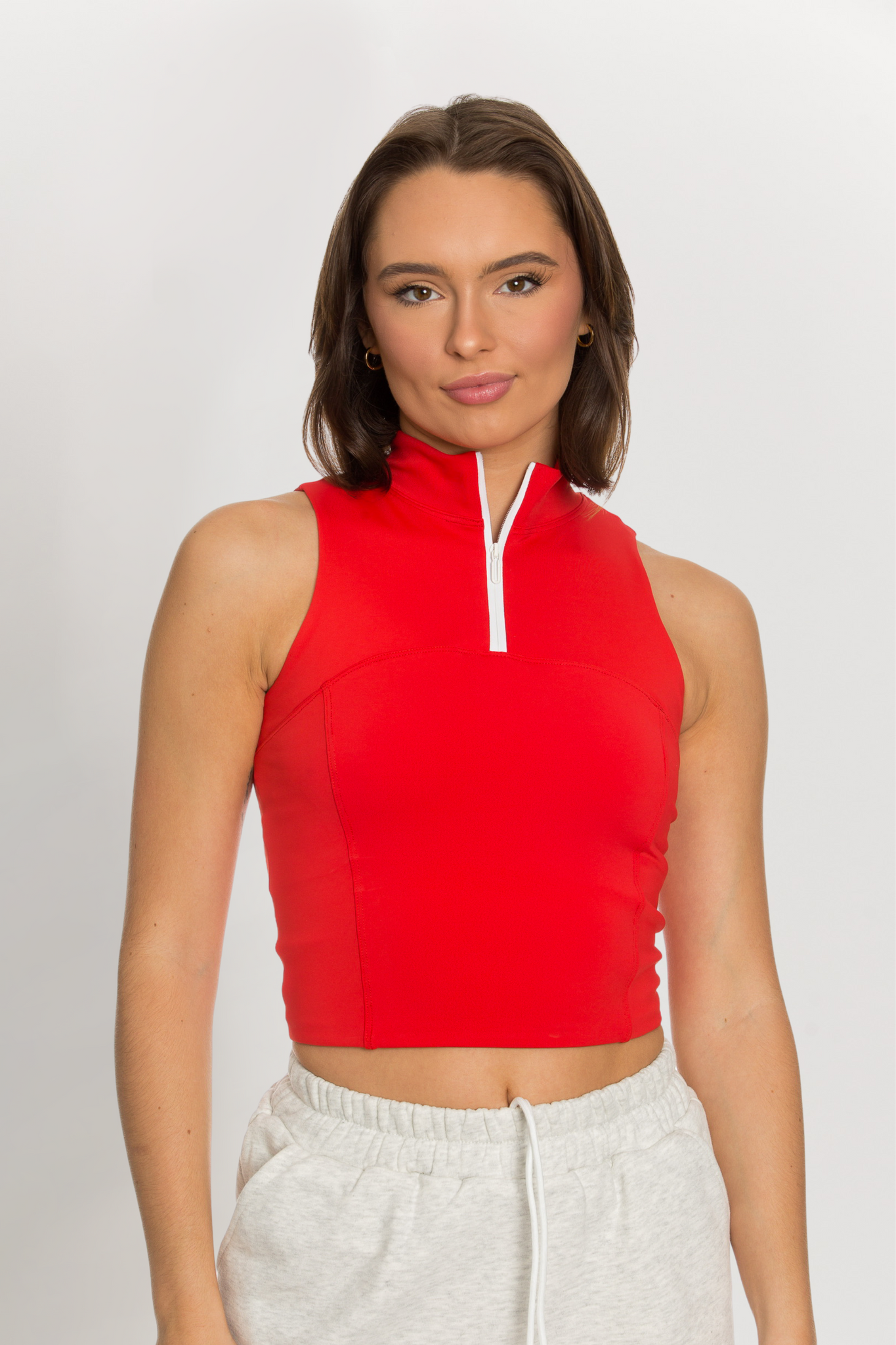Candy Red Day to Night Quarter-Zip Top