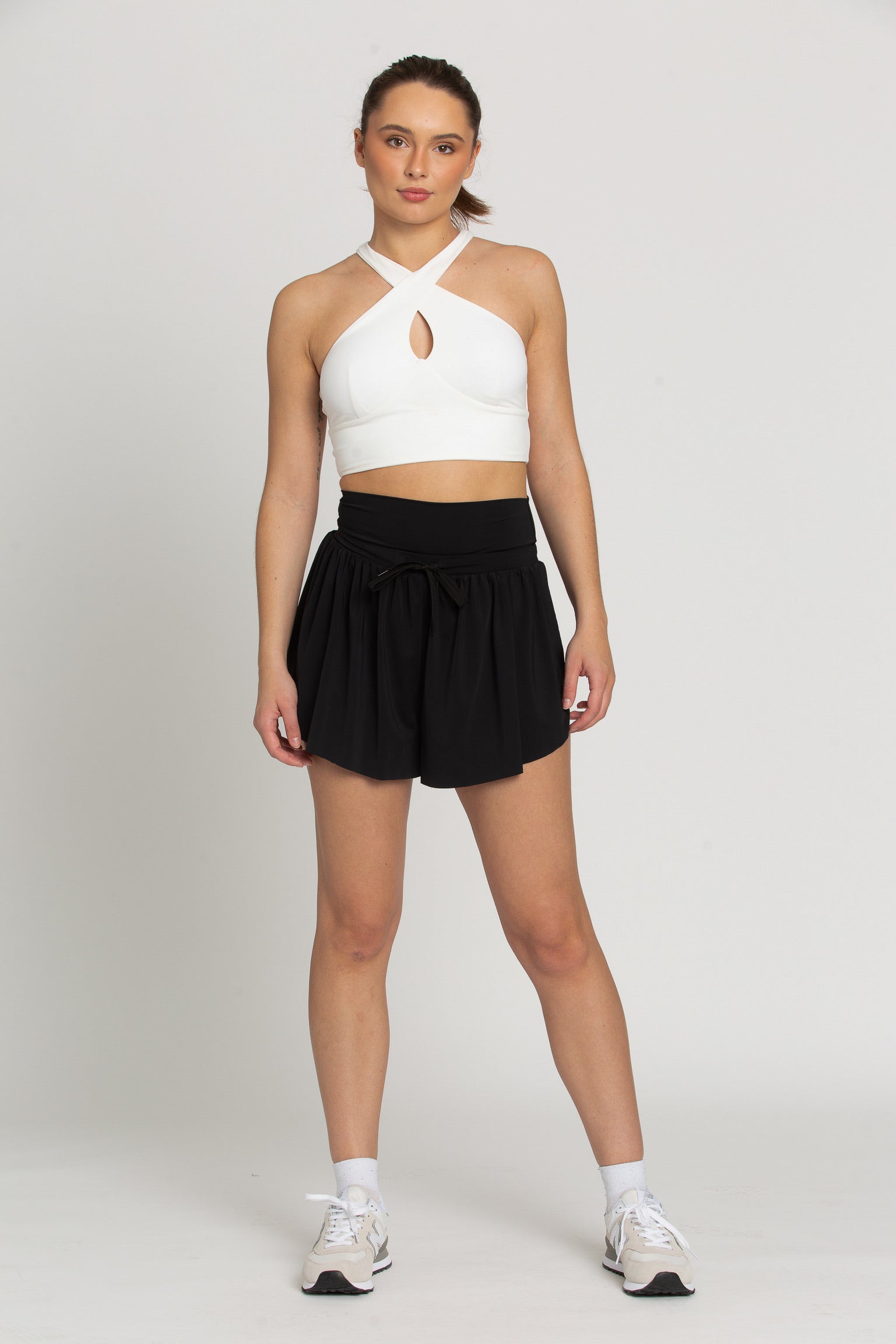 Black Go-with-the-Flow Athletic Shorts