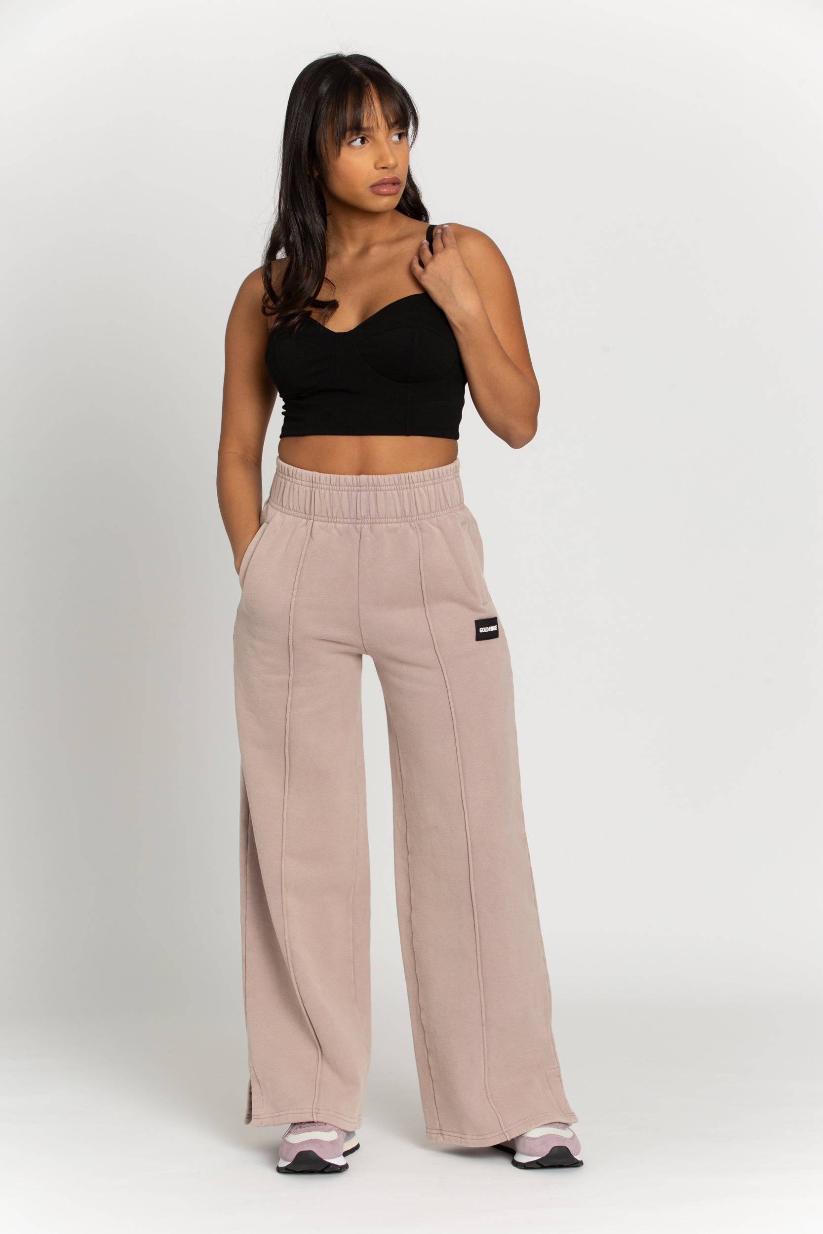 Black Bustier Sports Bra Top