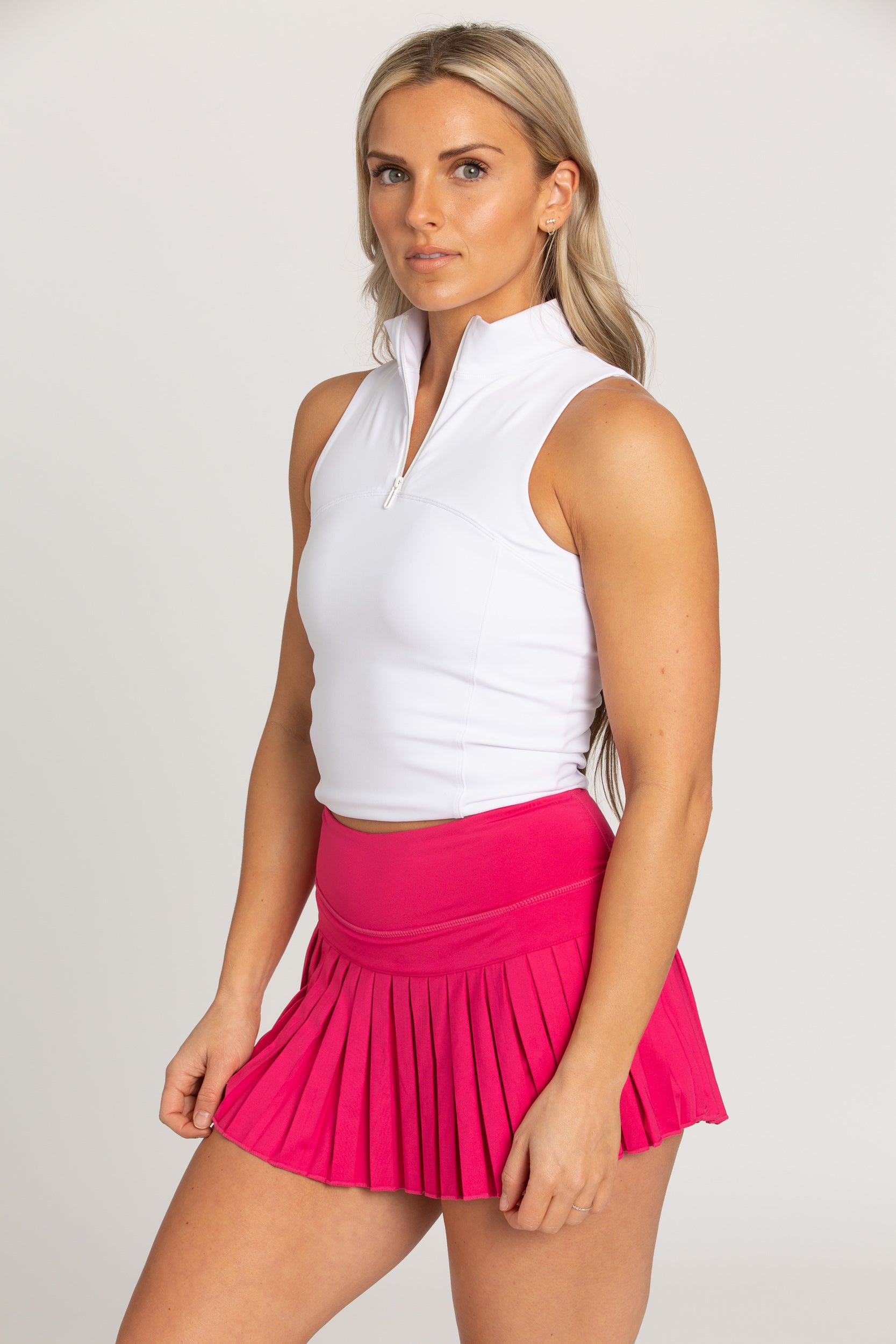 White Day to Night Quarter-Zip Top