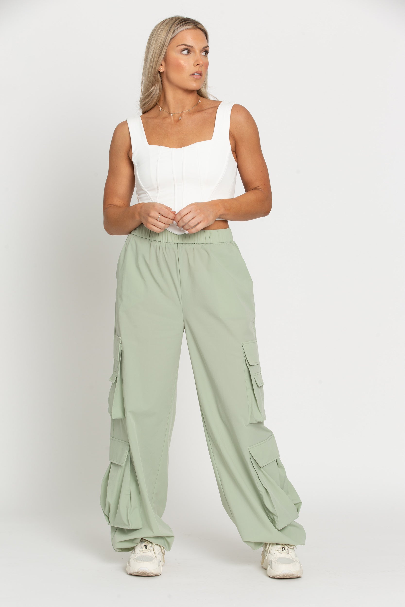 Pistachio Parachute Pants